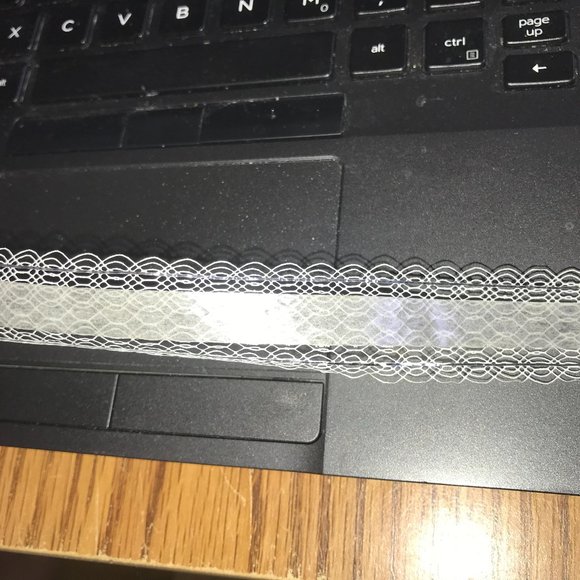 3 rolls vintage Decorette white with silver fancy ribbon New - Picture 10 of 11